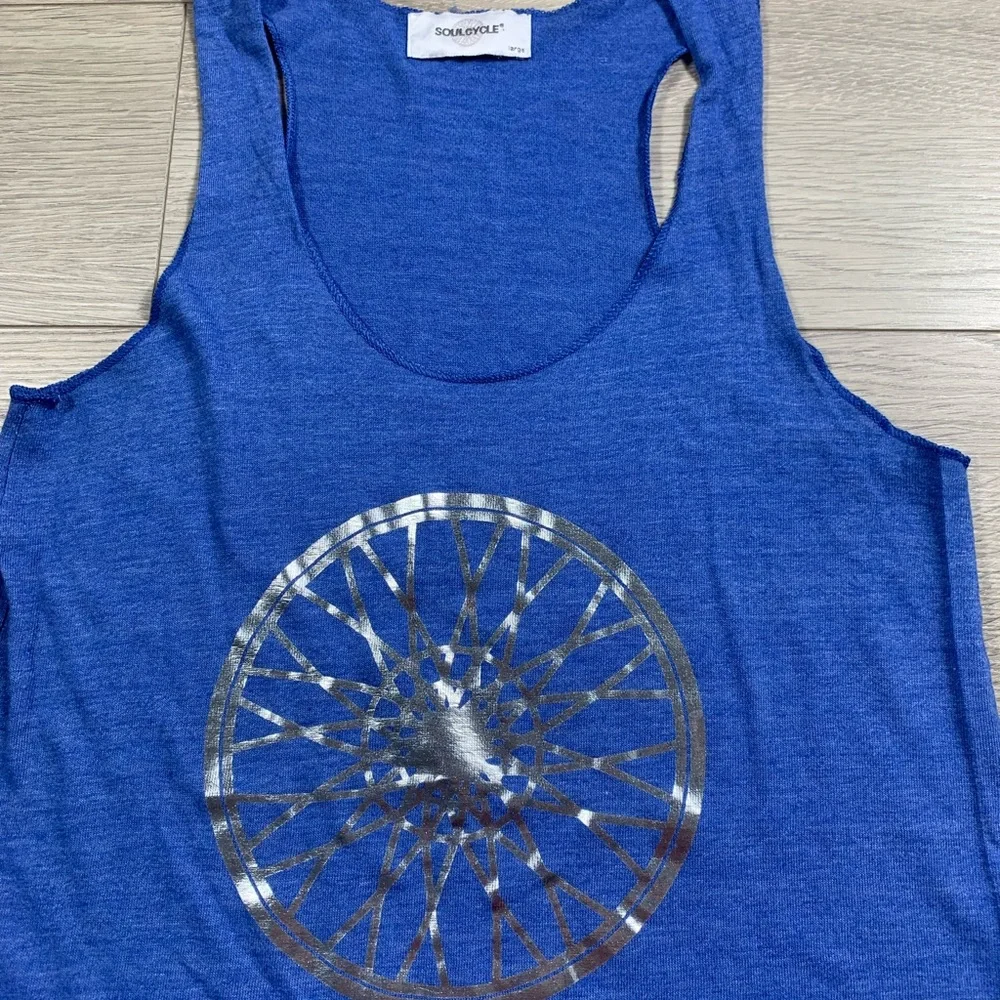 Soulcycle Blue Racerback Tank Top - Picture 4 of 9